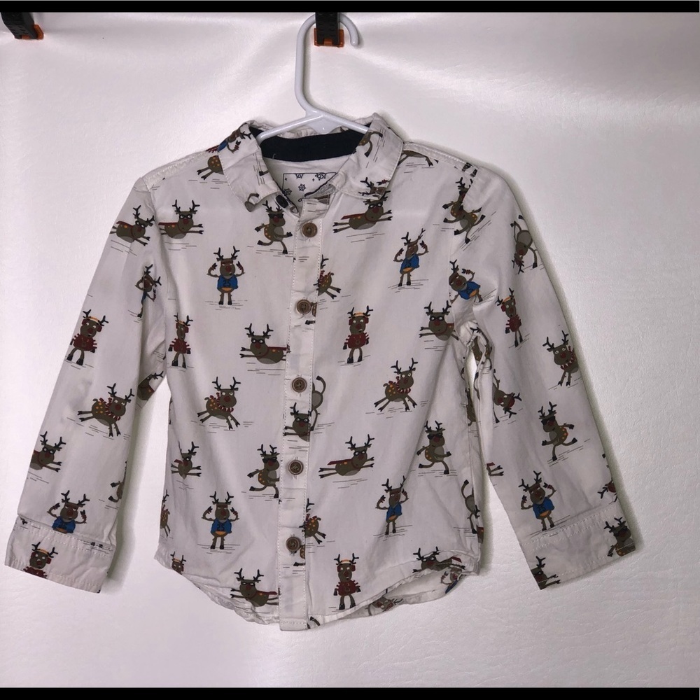 Mini Rebel boys Reindeer Christmas shirt